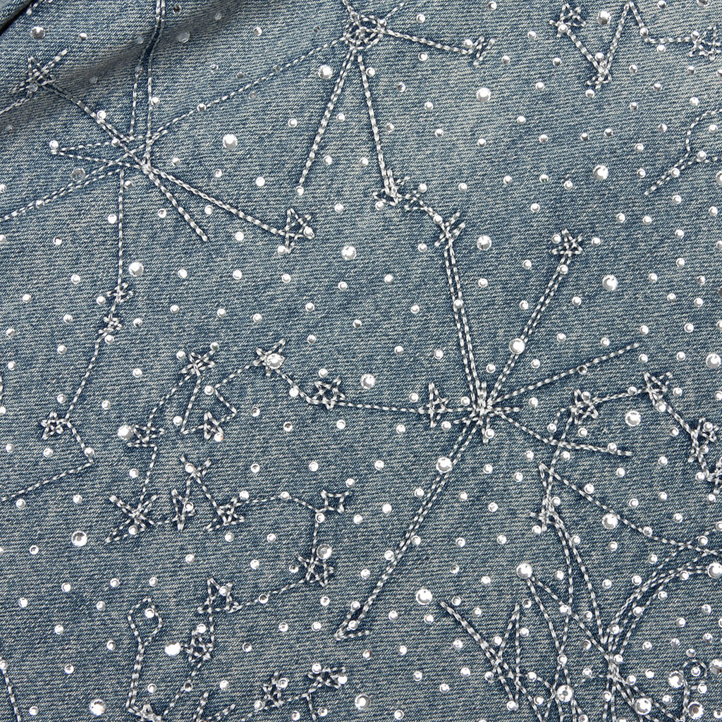 20K Zodiac Diamond Denim Pants - Blue - Image 5