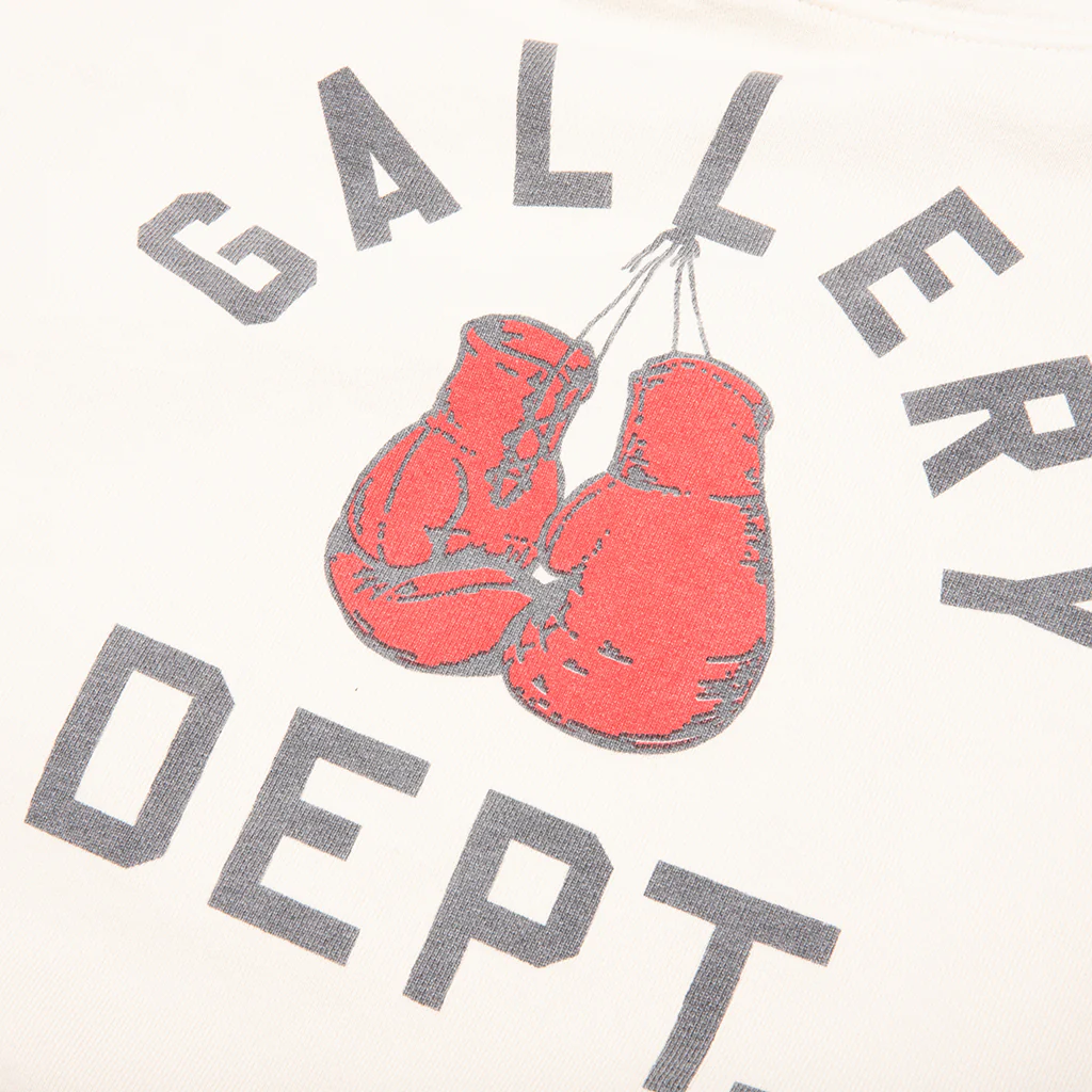 Boxing Merch Hoodie - Cream - Image 3