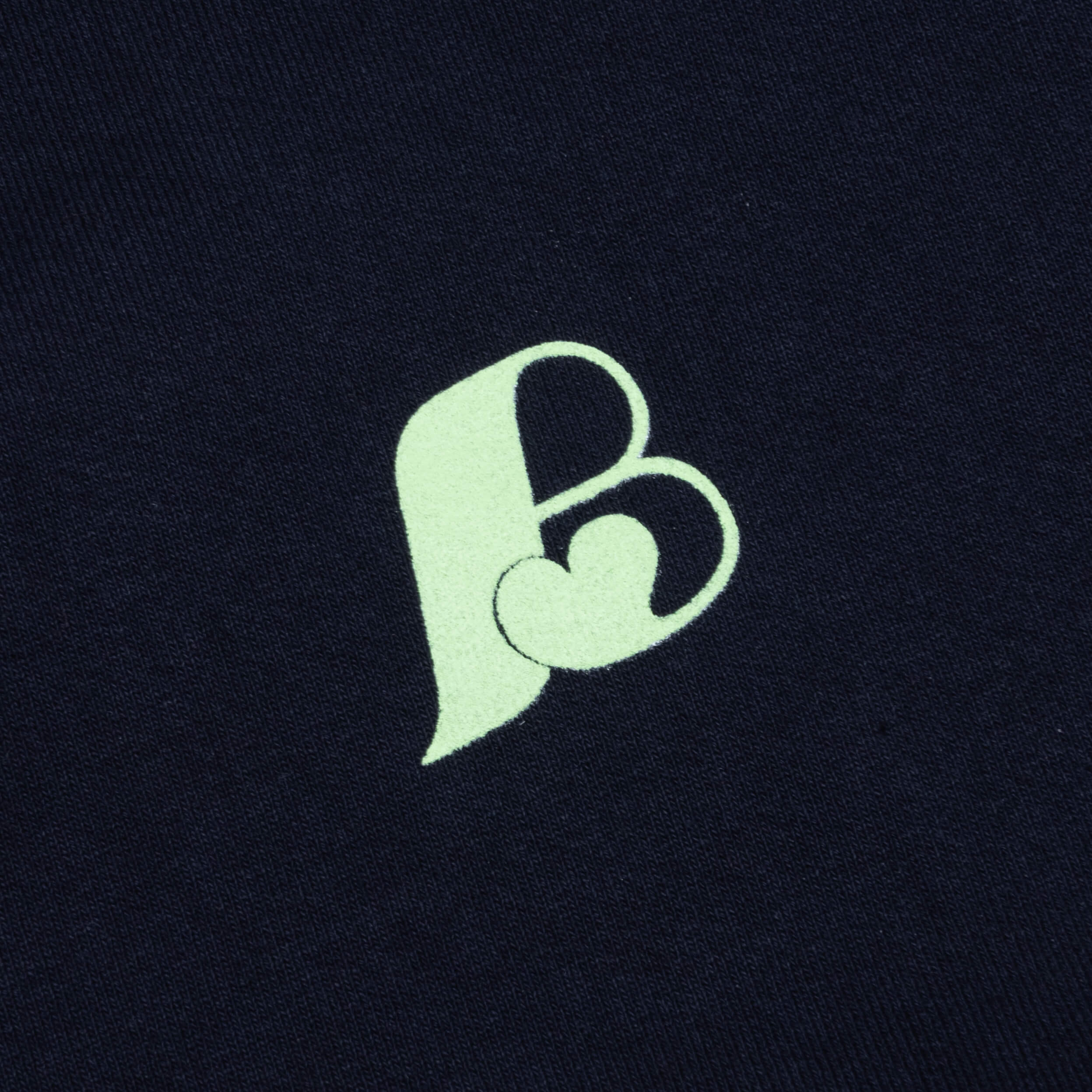B Logo Hoodie - Navy Mocha - Image 3