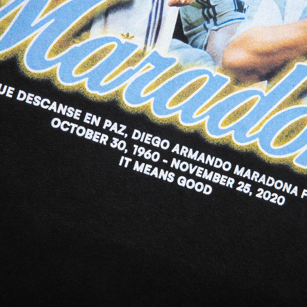Diego Maradona Tee - Black - Image 4