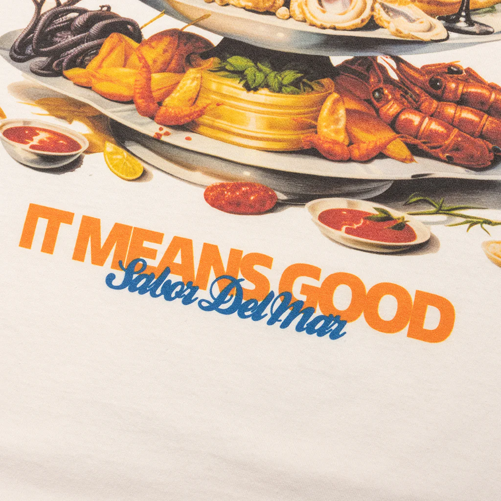 Mariscos S/S Tee - Cream - Image 5