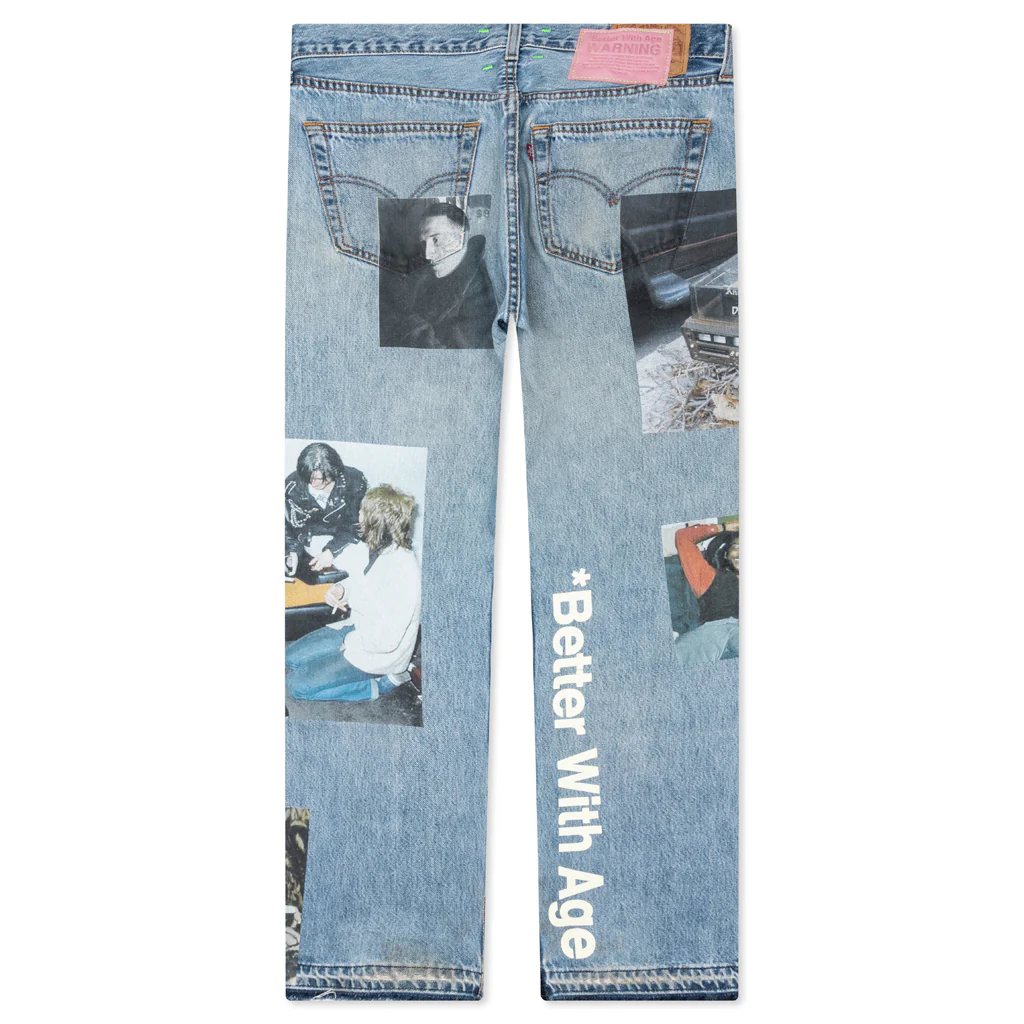 Tabloid Denim Pants - Indigo - Image 2