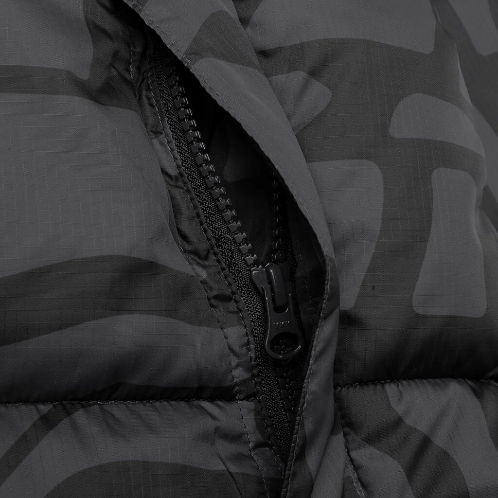 Broken Ftp Puffer Jacket - Black - Image 3