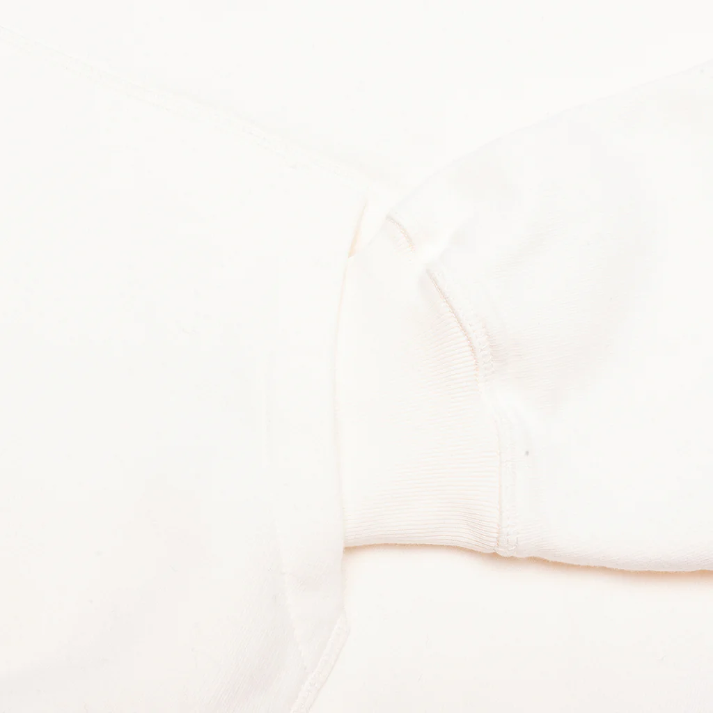 Circled Script Logo Hooded Sweatshirt - Off White - Image 4