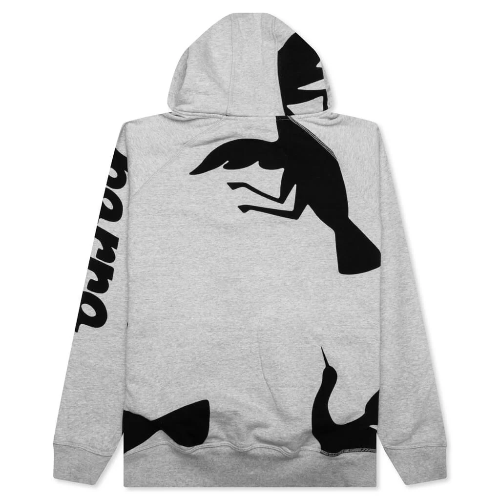 Clipped Wings Hooded Sweatshirt - Heather Grey - Image 2