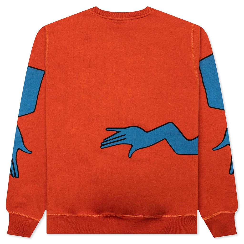 Early Grab Crewneck Sweatshirt - Sienna Orange - Image 2