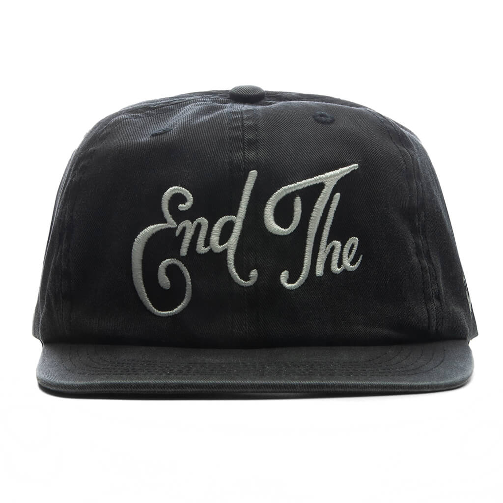 End The 6 Panel Hat - Black