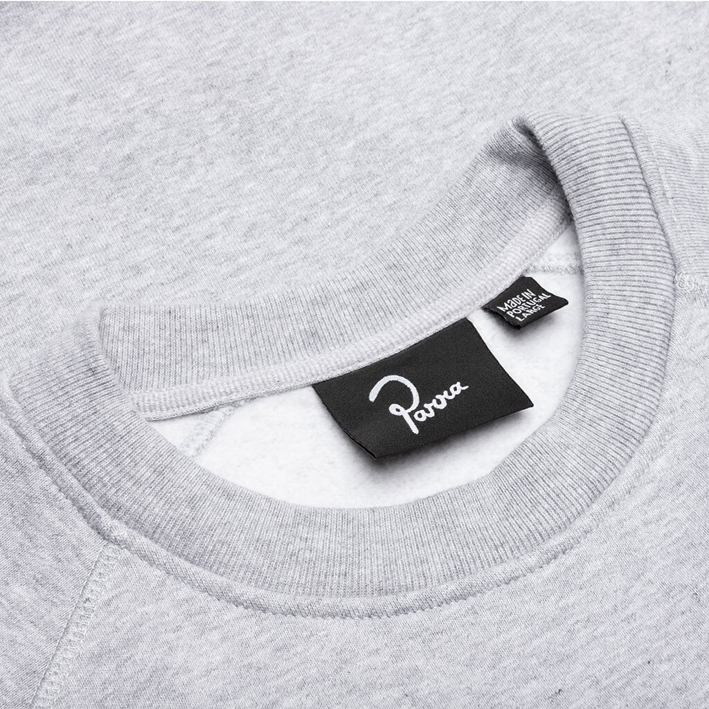 Fast Food Logo Crew Neck Sweatshirt - Heather Grey - Image 3