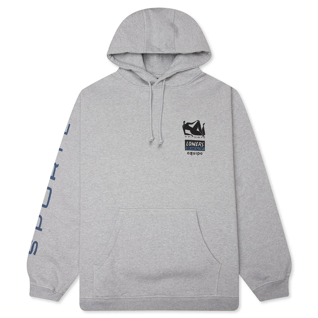 Parra Sporte Hooded Sweatshirt - Heather Grey