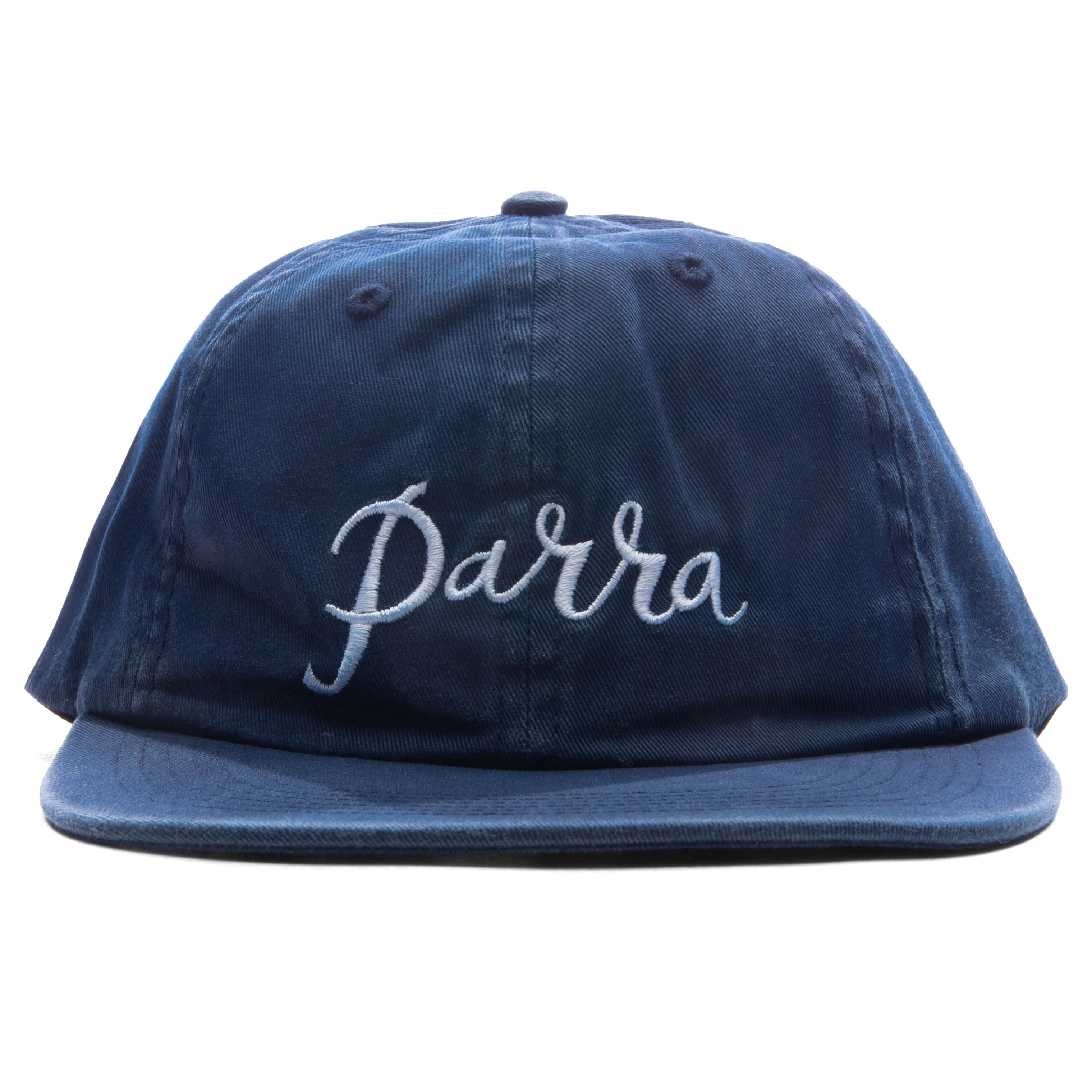 Scripted 6 Panel Hat - Navy Blue