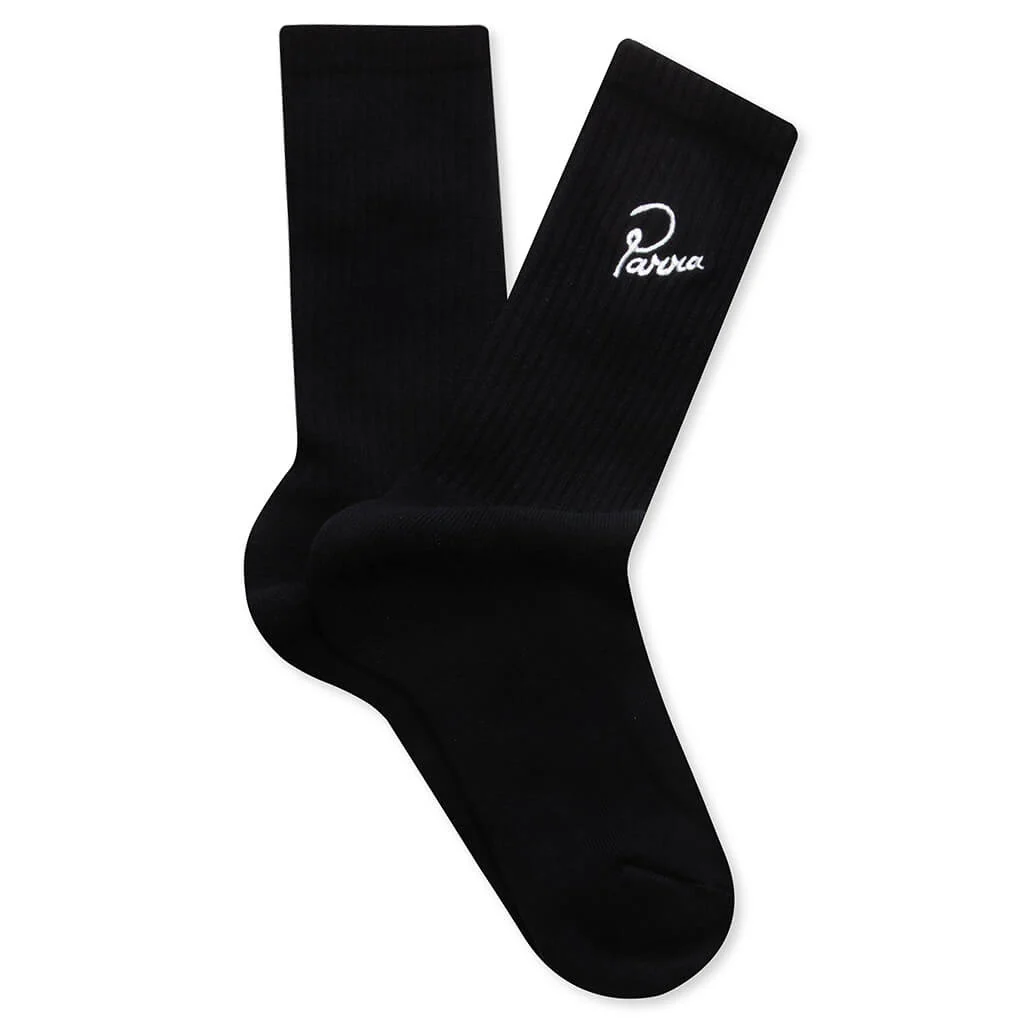 Signature Crew Socks - Black