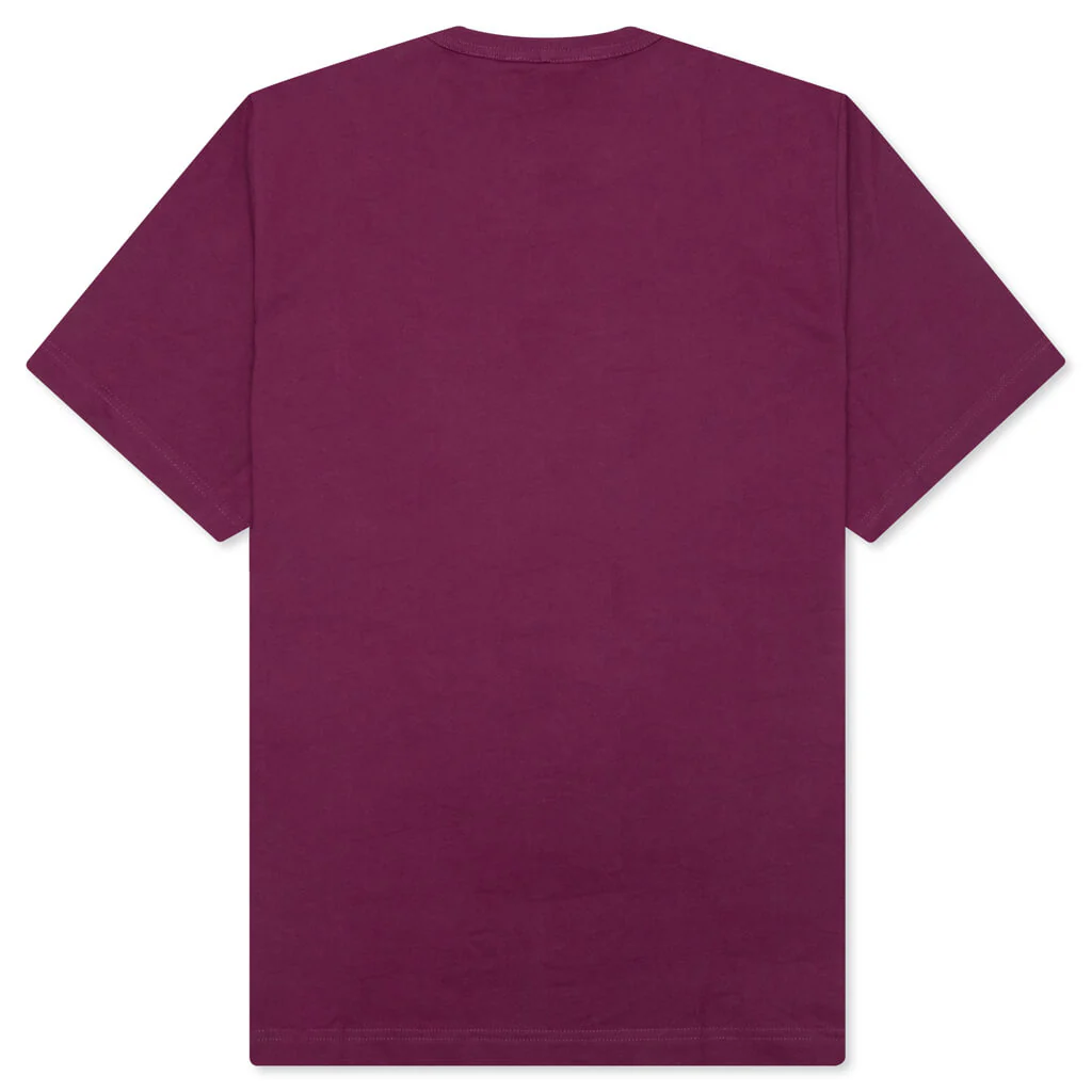 Scribble Logo Tee - Raspberry - Image 2