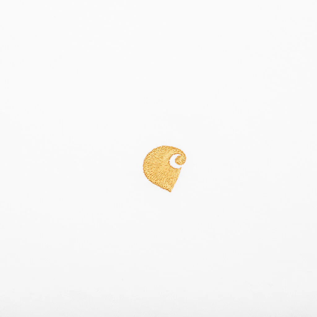 Chase S/S T-Shirt - White/Gold - Image 4