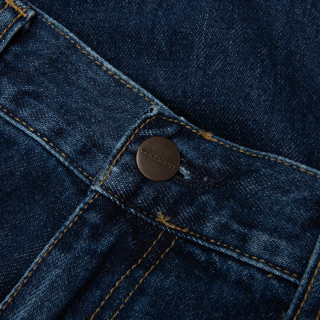 Double Knee Short - Blue Stone Washed - Image 3