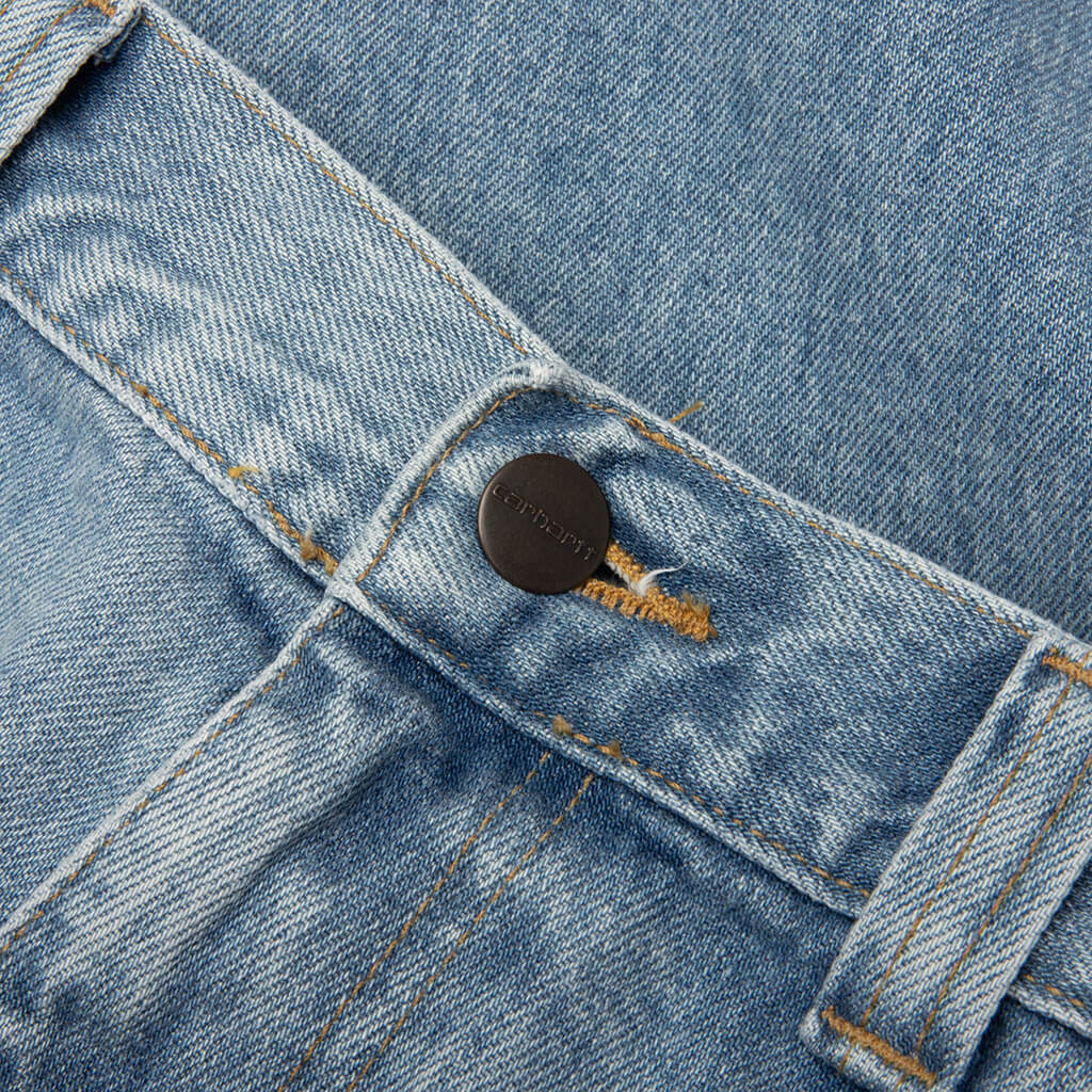 OG Double Knee Short - Blue Heavy Worn Bleached - Image 3