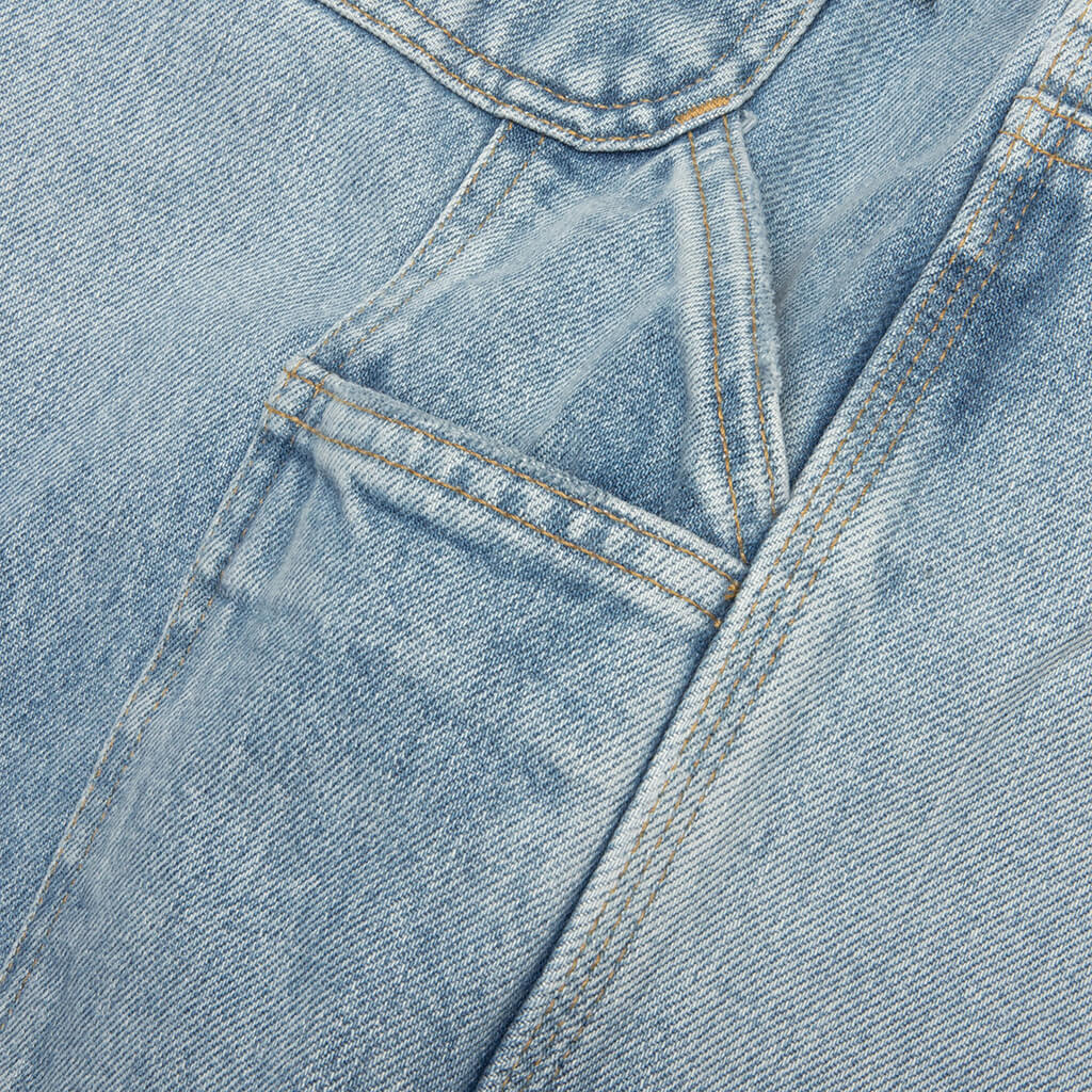 OG Double Knee Short - Blue Heavy Worn Bleached - Image 6