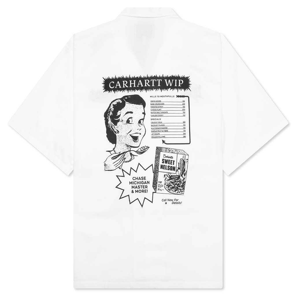 S/S Deli Shirt - White/Black - Image 2