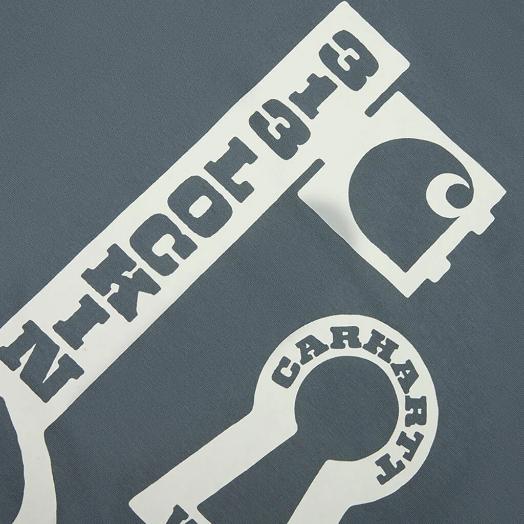 S/S Locked T-Shirt - Cozy Blue - Image 4