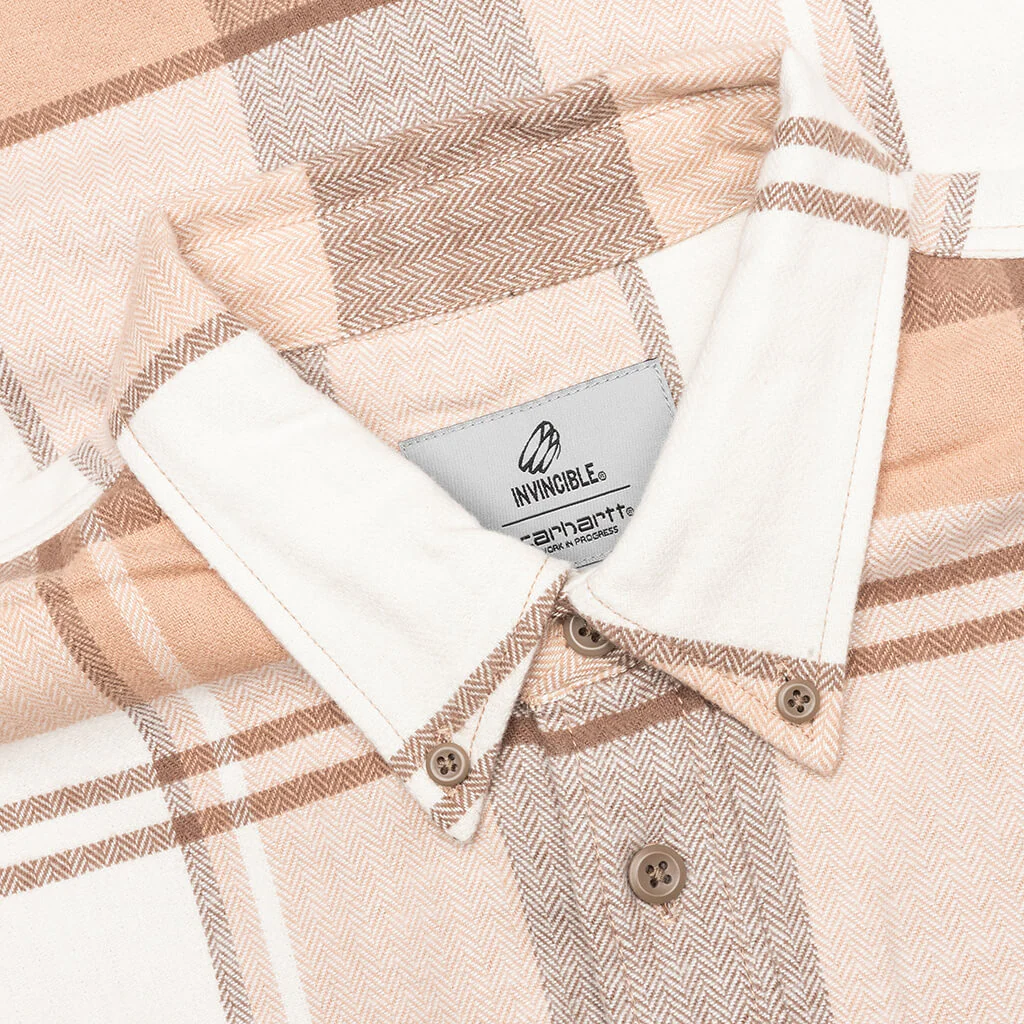 Carhartt WIP x Invincible L/S Work Shirt Max - Coca Mocha - Image 3