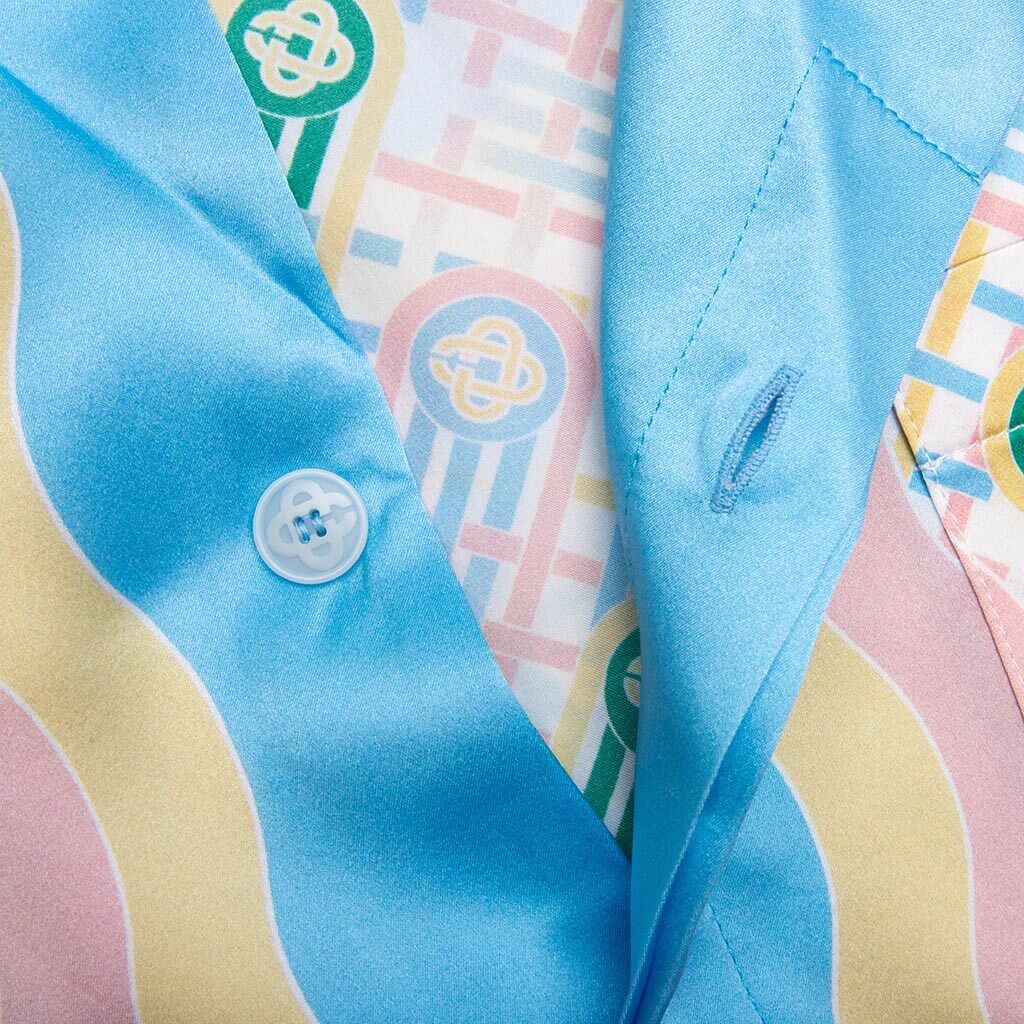 Cuban Collar S/S Shirt - Ping Pong Print - Image 3