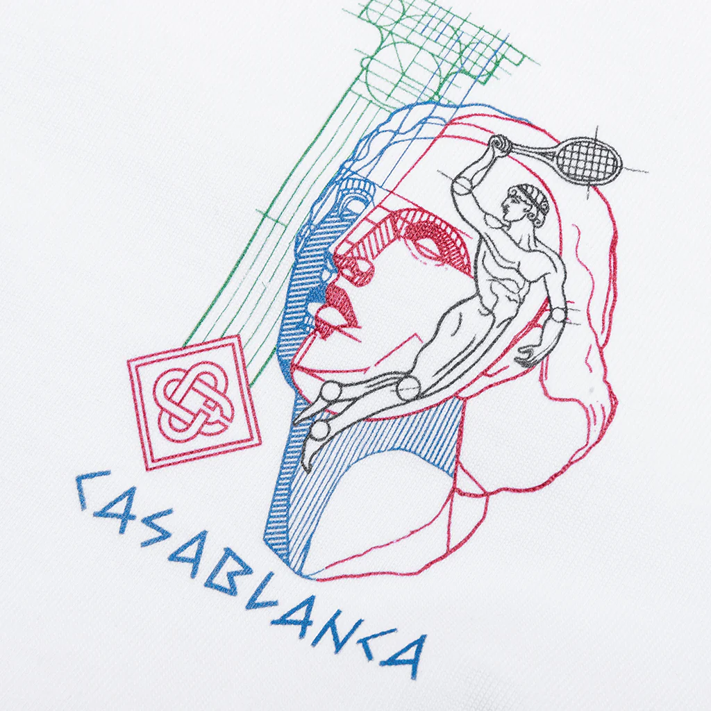 Drawing Lab Screen Printed T-Shirt - White - Image 3