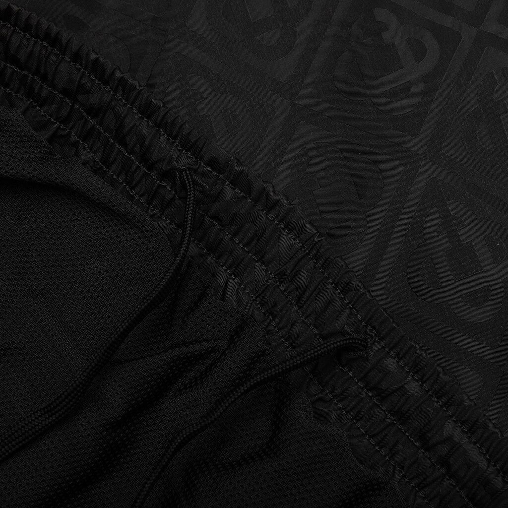 Printed Swim Shorts - Black - Image 4