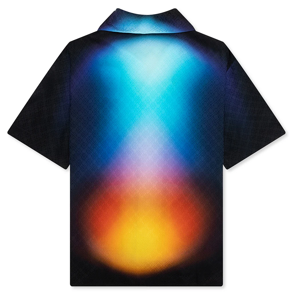 Short Sleeve Cuban Collar Shirt - Gradient - Image 2