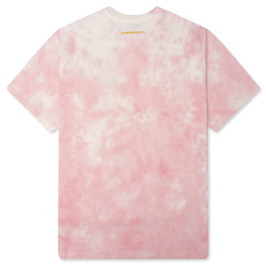 Tie Dye Smiley Oversized T-Shirt - Tie Dye Pink - Image 2