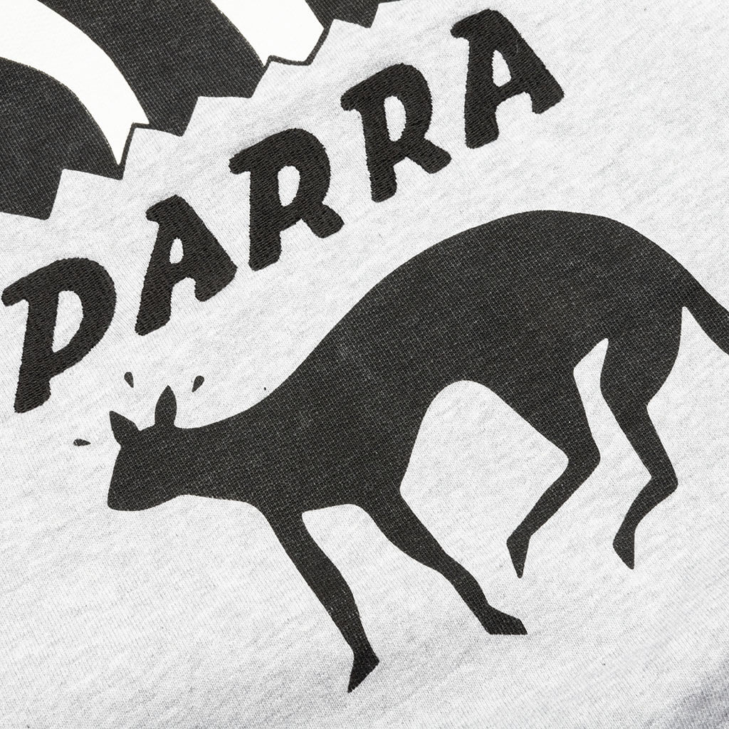 Cat Defense Hooded Sweatshirt - Heather Grey - Image 4