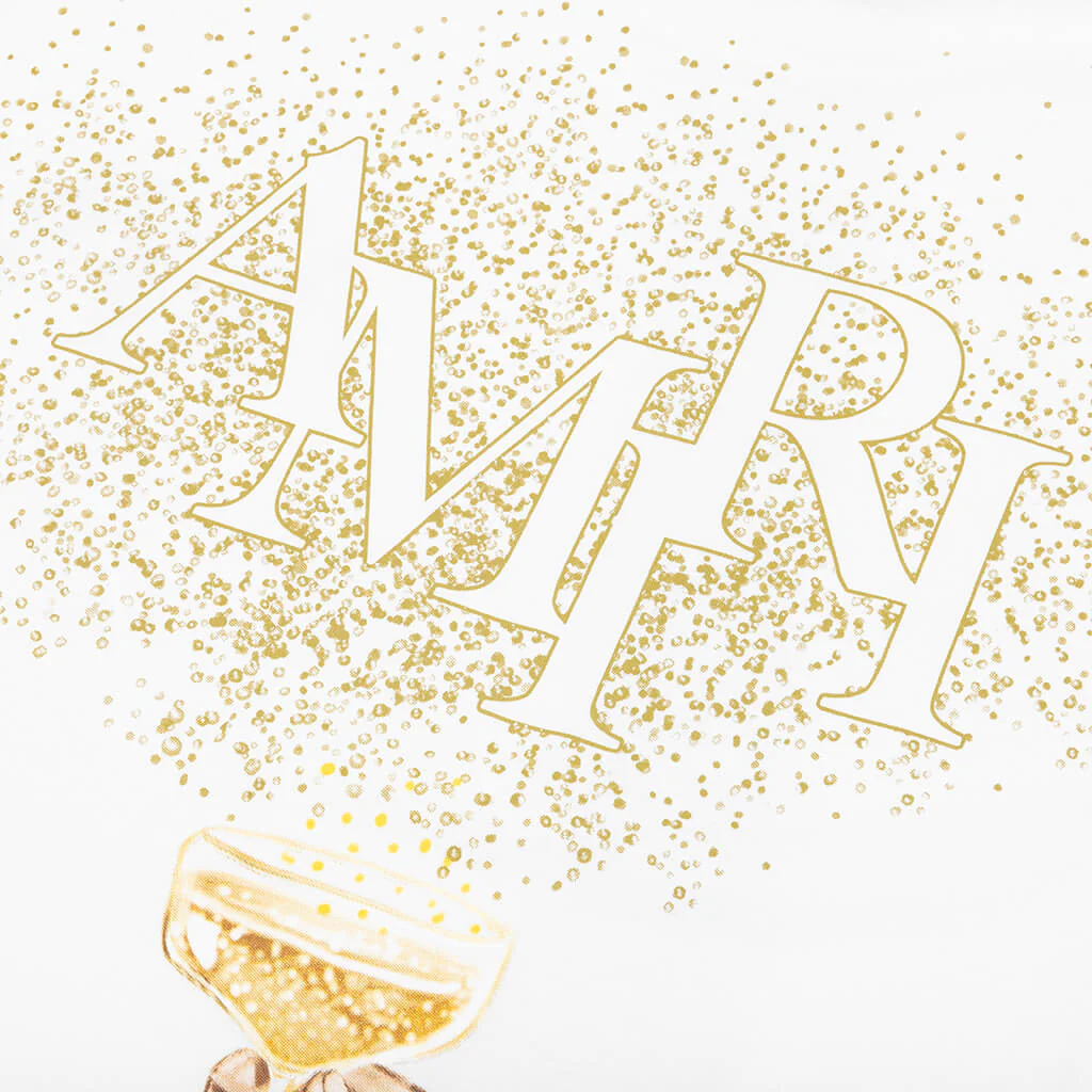 Champagne Tee - White - Image 4