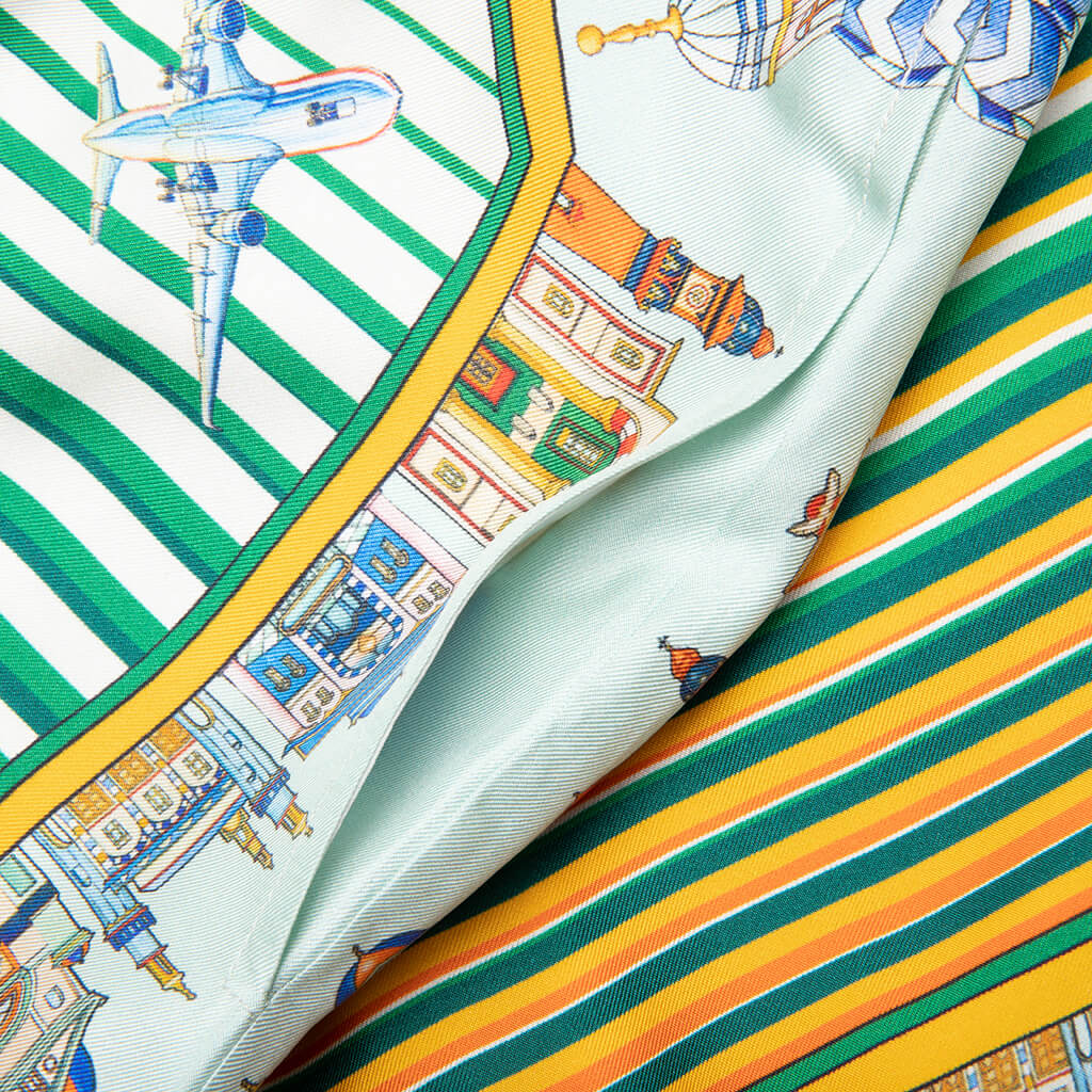 Cityscape Silk Twill Shorts - Multi - Image 4