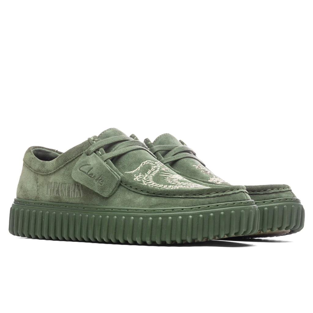 Clarks x Pleasures Torhill Lo - Olive - Image 2