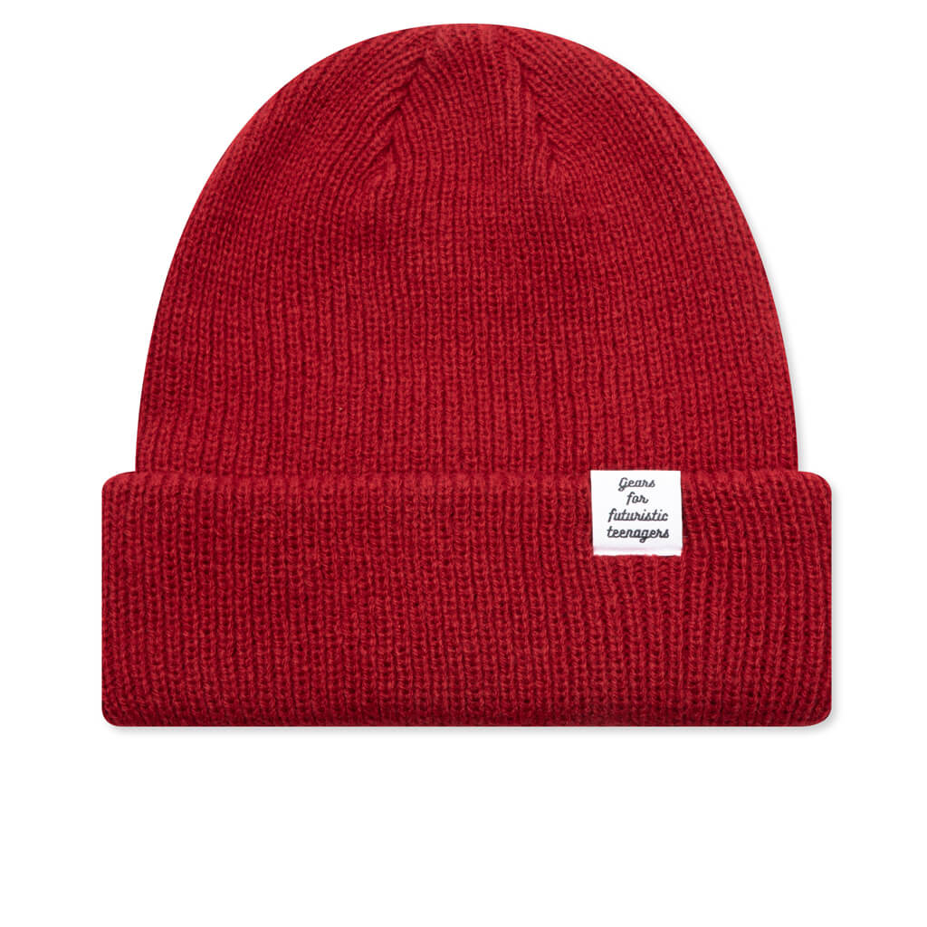 Classic Beanie - Red - Image 3