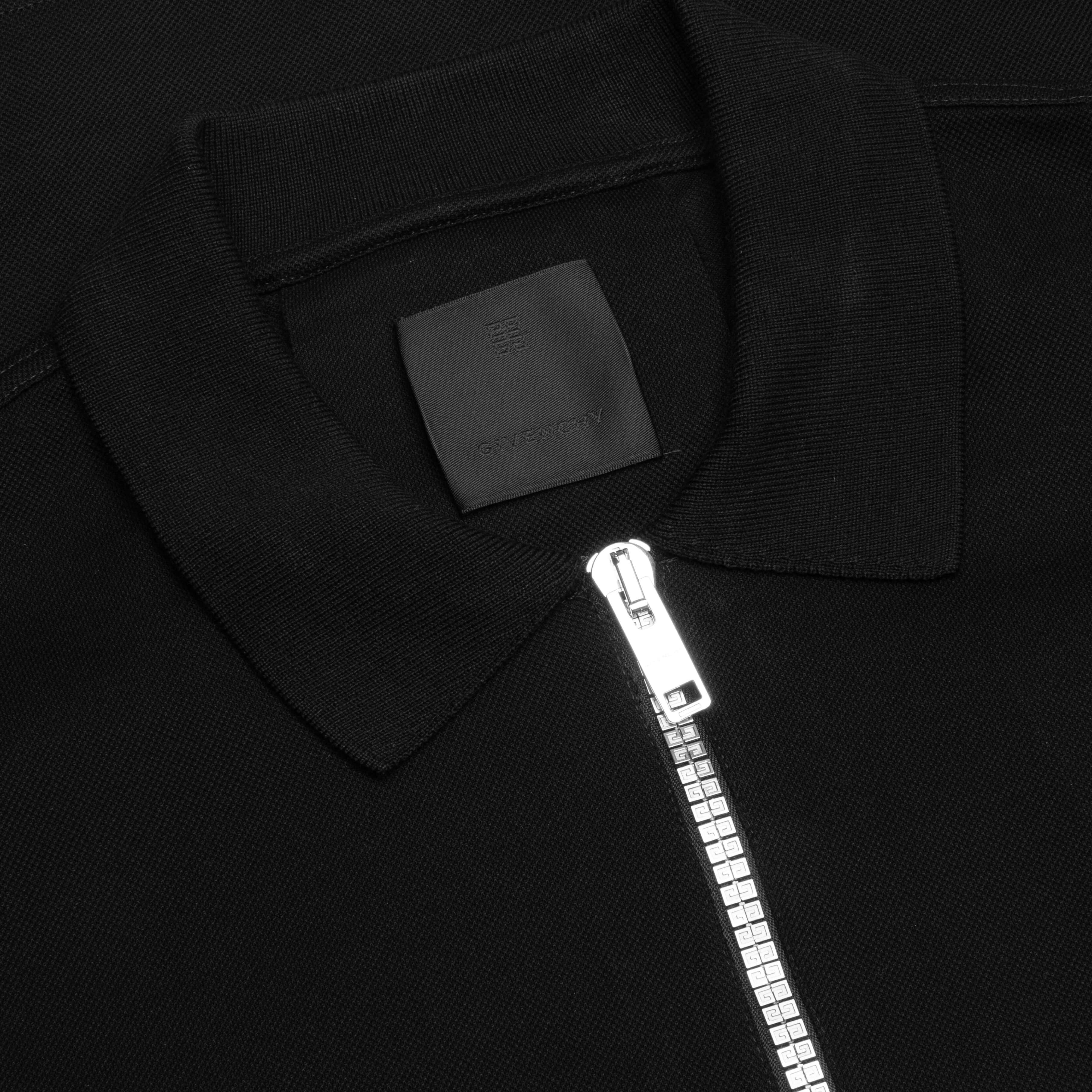 Classic Fit Polo w/ Branding - Black - Image 3
