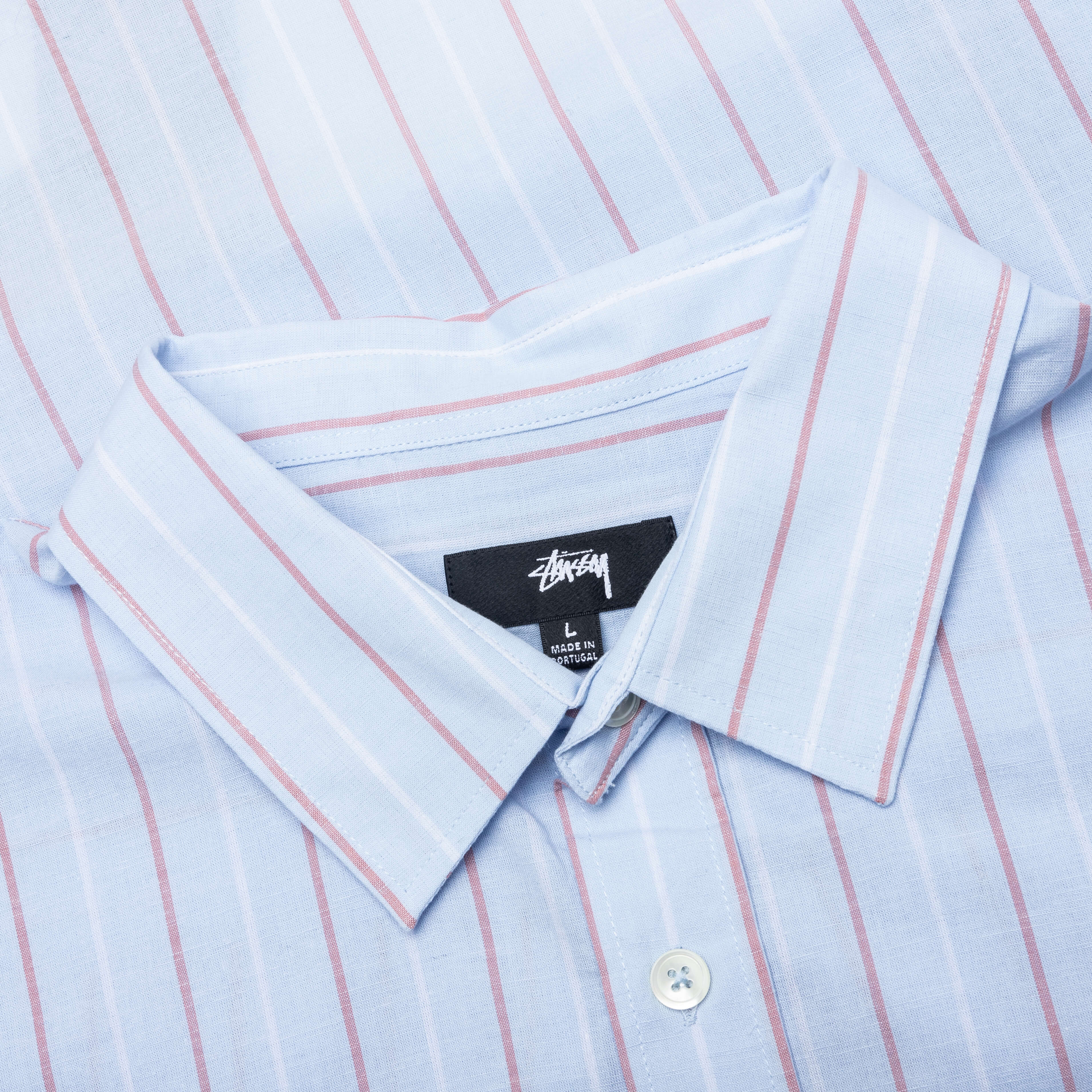 Classic L/S Shirt Stripe - Light Blue - Image 3