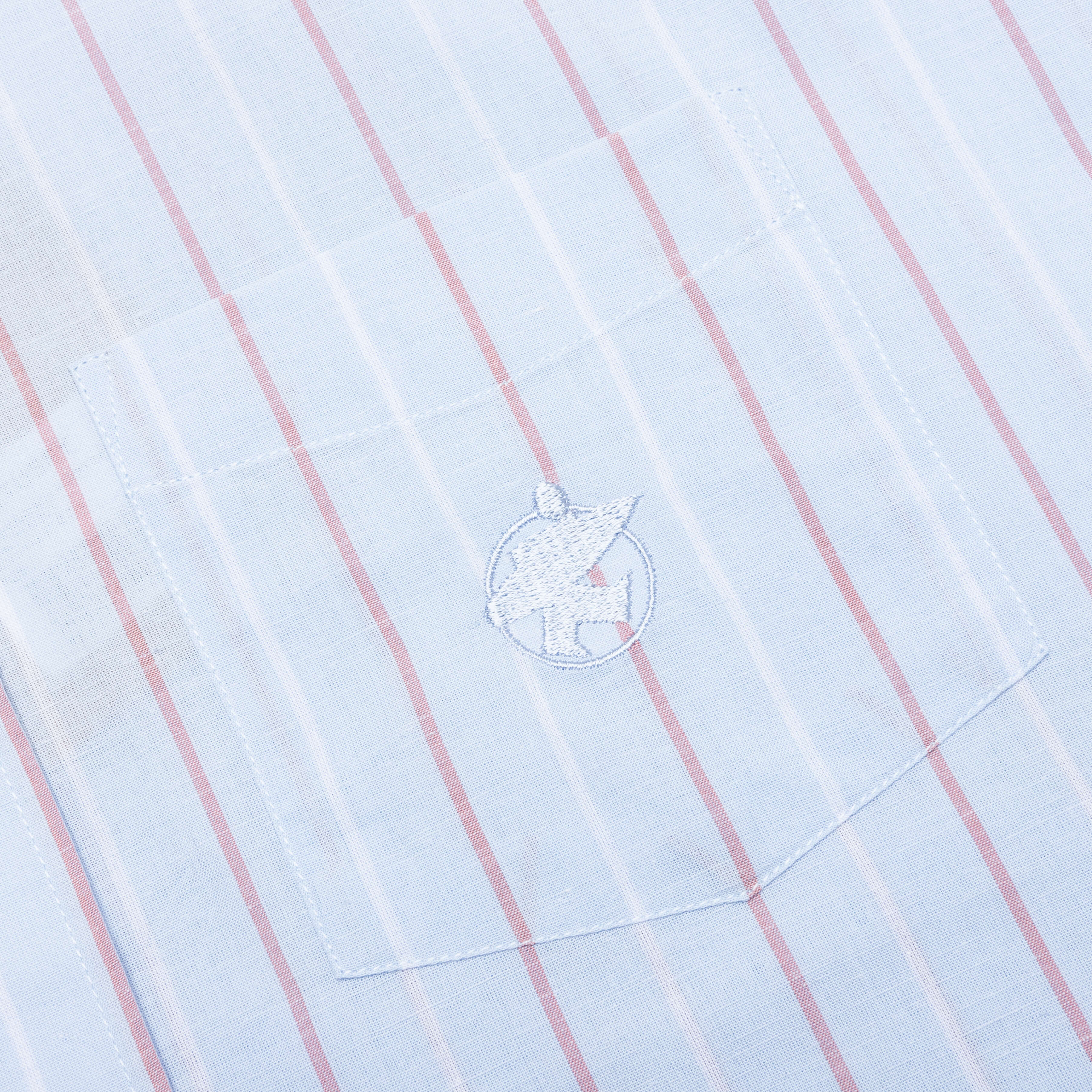 Classic L/S Shirt Stripe - Light Blue - Image 4