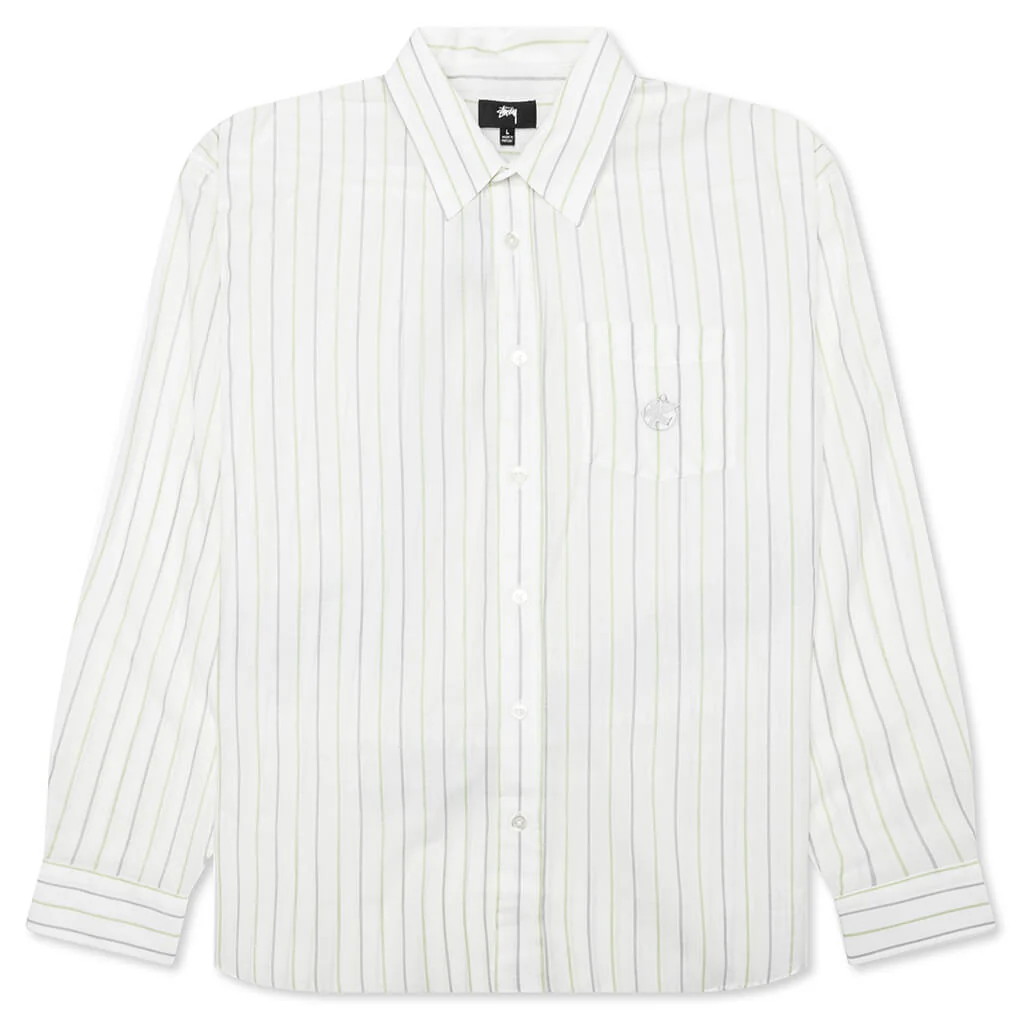 Classic L/S Shirt Stripe - White
