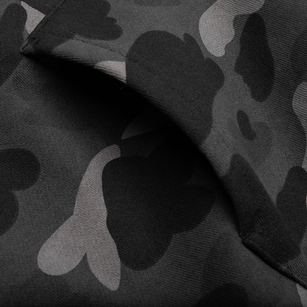 Color Camo Shark Full Zip Hoodie - Black - Image 6