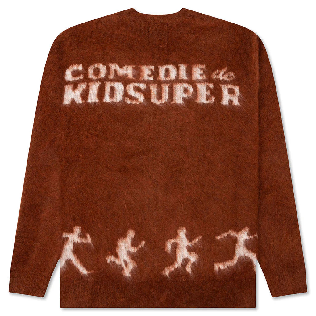 Comedie De Kidsuper Mohair Cardigan - Brown - Image 2