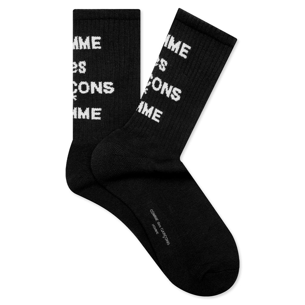 Logo Crew Socks - Black