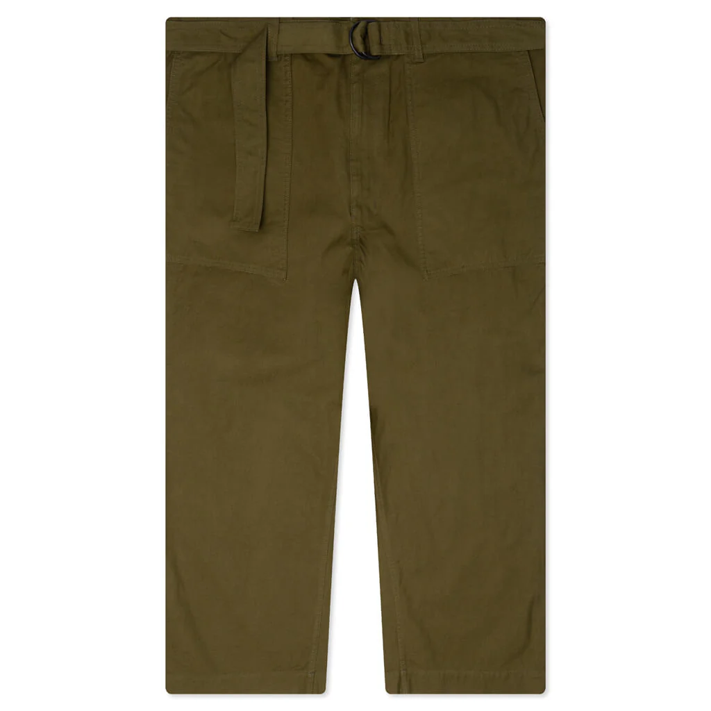 Oxford Belted Pants - Olive