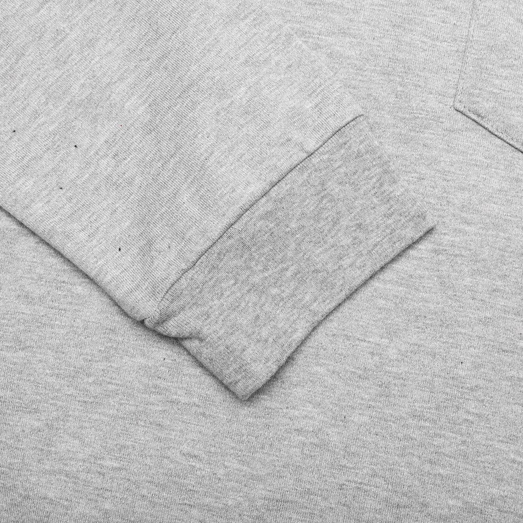 Pocket Logo L/S T-Shirt - Top Grey - Image 4