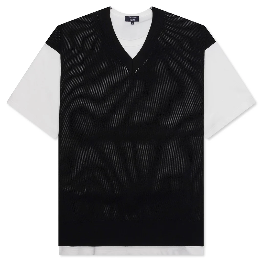 Cotton Jersey x Polyester T-Shirt - White