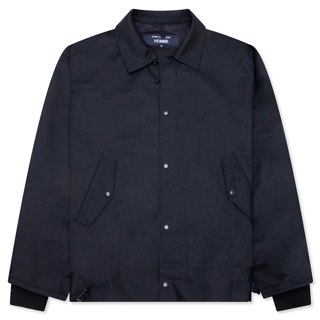 Wool Twill Jacket - Black