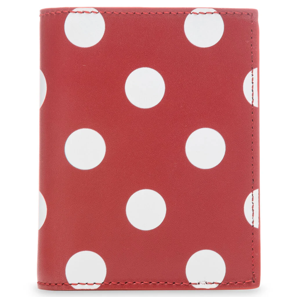 Comme des Garcons Polka Dots Wallet - Red