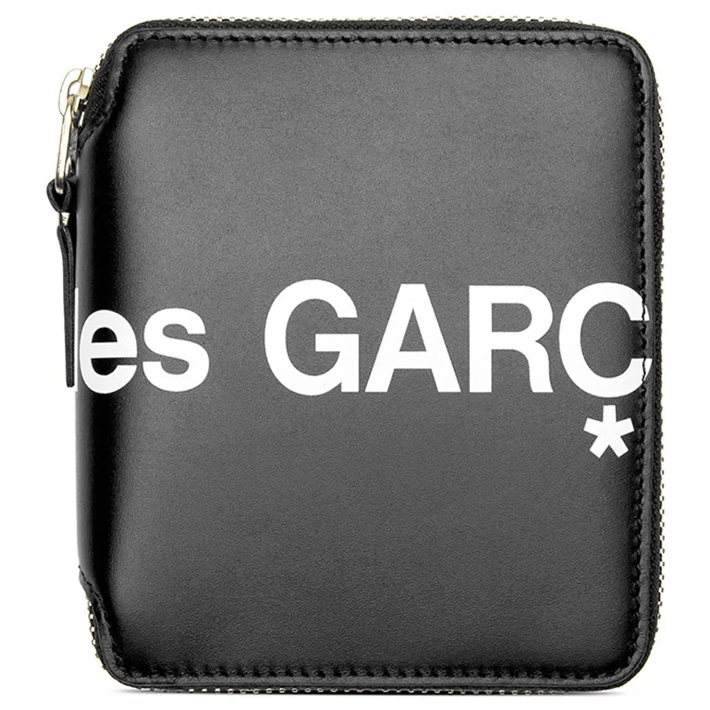 Comme des Garcons Huge Logo Leather Wallet - Black - Image 3