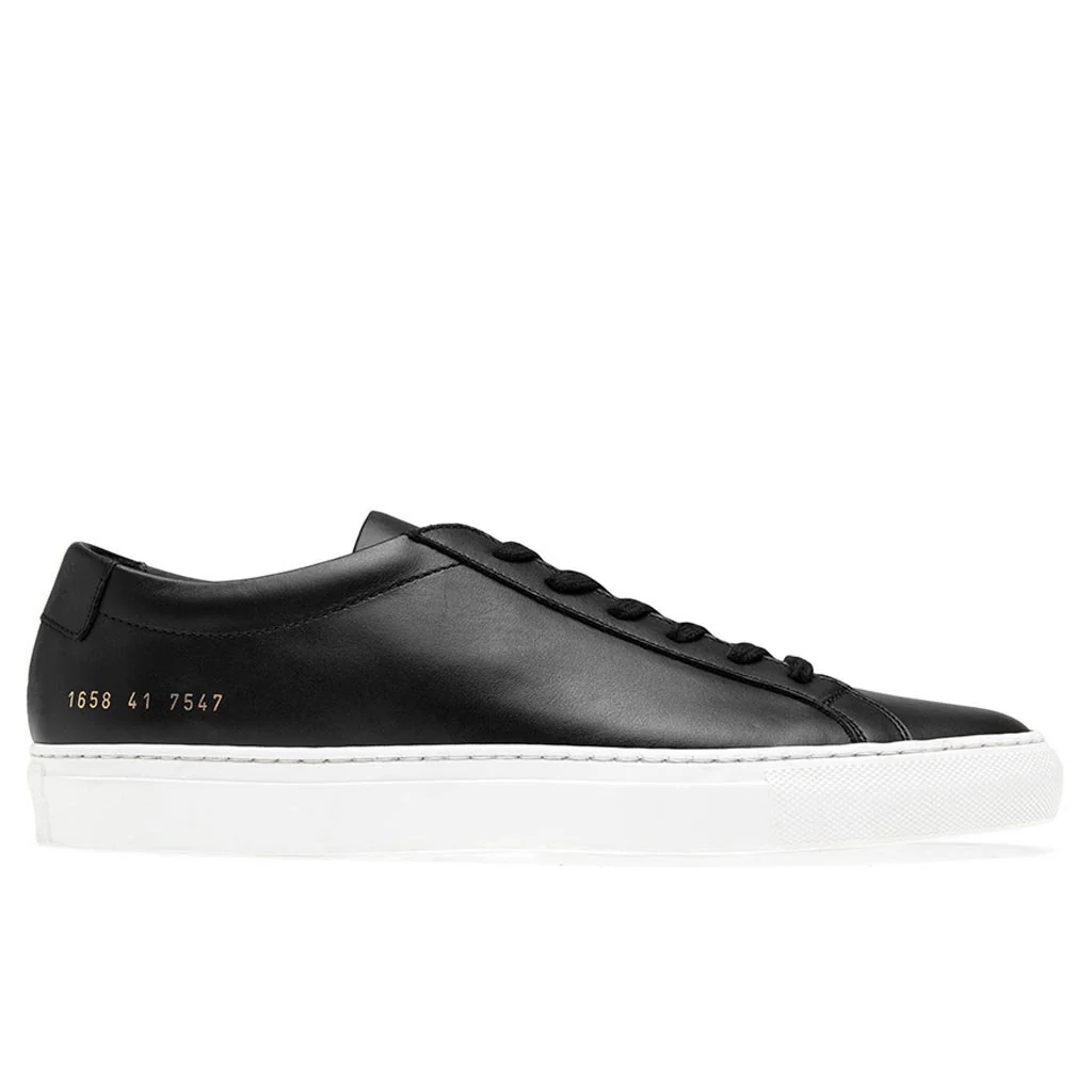 Achilles Low White Sole - Black