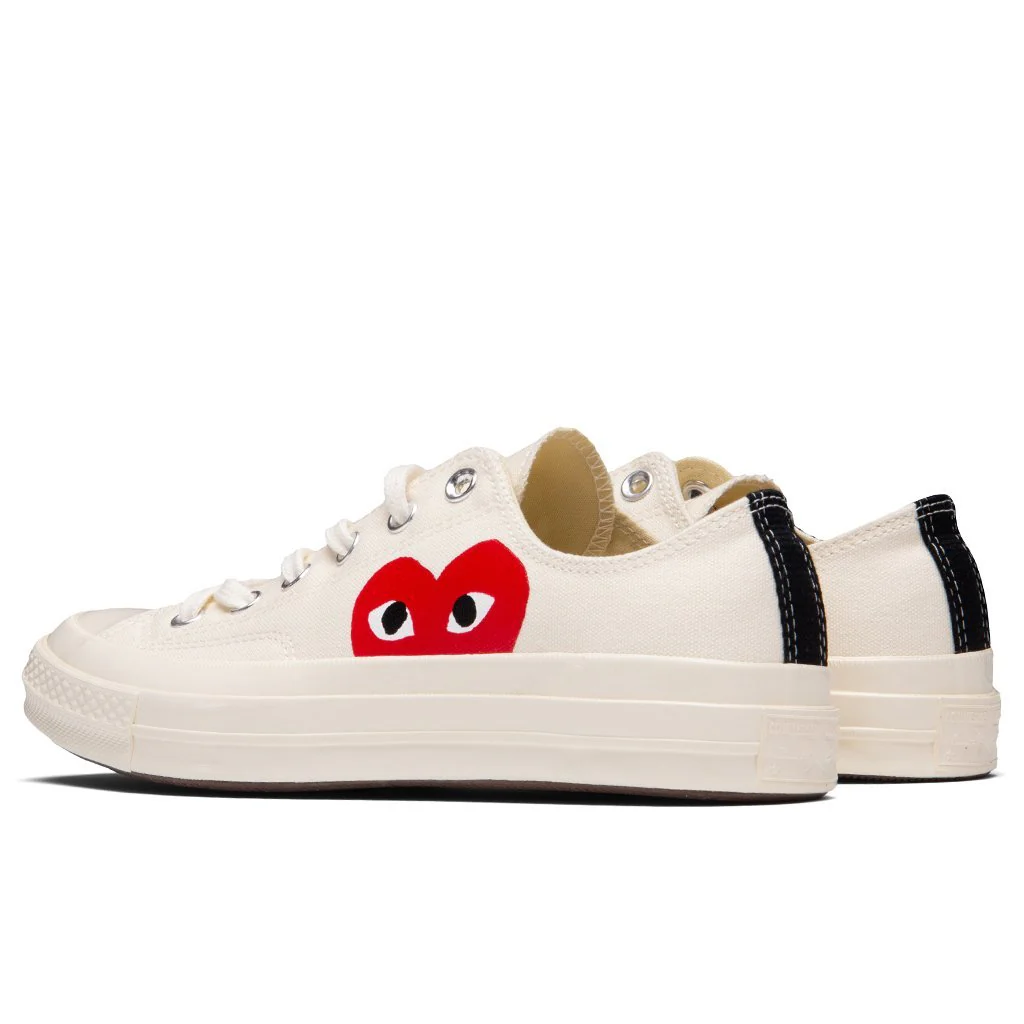 Converse x Comme Des Garcons PLAY All Star Chuck '70 Ox - White - Image 3