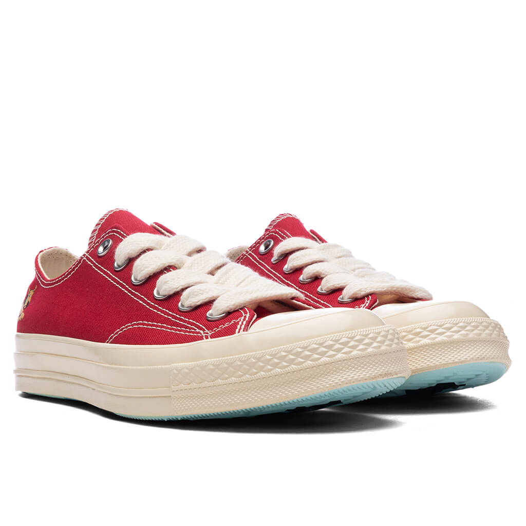 Converse x GOLF le FLEUR Darryl Chuck 70 - Salsa/Antique White/Black - Image 2