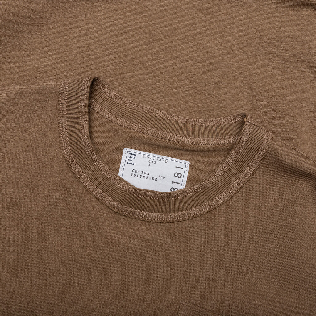 Cotton Jersey T-Shirt - Beige - Image 3
